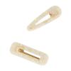 imageGoody SlideProof Resin Hinge Hair Clip Set 2 Ct XLsized Printed Black Clips for Styling Quick ampamp Easy Creaseless Styling Accessories for Women ampamp Men For Medium to Thick HairCream