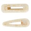 imageGoody SlideProof Resin Hinge Hair Clip Set 2 Ct XLsized Printed Black Clips for Styling Quick ampamp Easy Creaseless Styling Accessories for Women ampamp Men For Medium to Thick HairCream