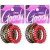 imageGoody Trend Ponytailers Elastic Hair Coils  3 Count Glitter  Assorted  For Medium to Thick Hair  Hair Accessories for Women and Girls  Perfect for LongLasting Braids Ponytails and MoreAssorted Glitter