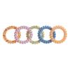 imageGoody X Sophia Yeshi Dentless Spiral Hair Ties Hair Coils Stretchable Jelly Bands Phone Cord Hair Ties MediumThick Hair Multicolor Print  5 Ct