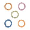 imageGoody X Sophia Yeshi Dentless Spiral Hair Ties Hair Coils Stretchable Jelly Bands Phone Cord Hair Ties MediumThick Hair Multicolor Print  5 Ct