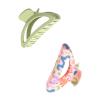 imageGoody X Sophia Yeshi SlideProof Claw Clip Hair Clip for Women ampamp Men Secure Grip For MediumThick Hair Orange ampamp Pink Extra LargeGreenPink Multi