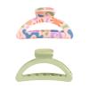 imageGoody X Sophia Yeshi SlideProof Claw Clip Hair Clip for Women ampamp Men Secure Grip For MediumThick Hair Orange ampamp Pink Extra LargeGreenPink Multi