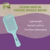 imagePlanet Goody Ocean Rescue Vented Paddle Brush  Black Detangling Brush for All Hair Types Flexible Bristles Ouchless Design Speeds Up Drying Ideal for Wet or Dry Hair ampamp StylingTeal