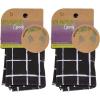 imageGOODY Planet Ouchless Recycled Satin Scarf 1ct Black and White