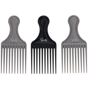 imageGoody Comb ampamp Lift Hair Pick Assorted Colors 3 Count Pack of 1