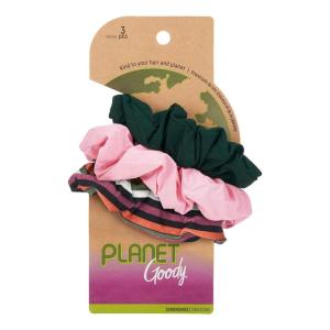 imageGoody Planet Goody Ouchless Hair Scrunchie  3 Count Assorted Camilla Stripe  Hair Accessories for Women and GirlsAssorted Stripes