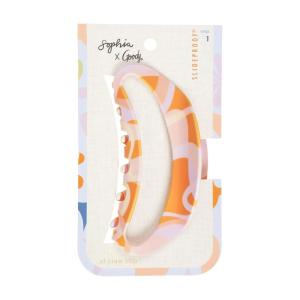 imageGoody X Sophia Yeshi SlideProof Claw Clip Hair Clip for Women ampamp Men Secure Grip For MediumThick Hair Orange ampamp Pink Extra LargePink Multi