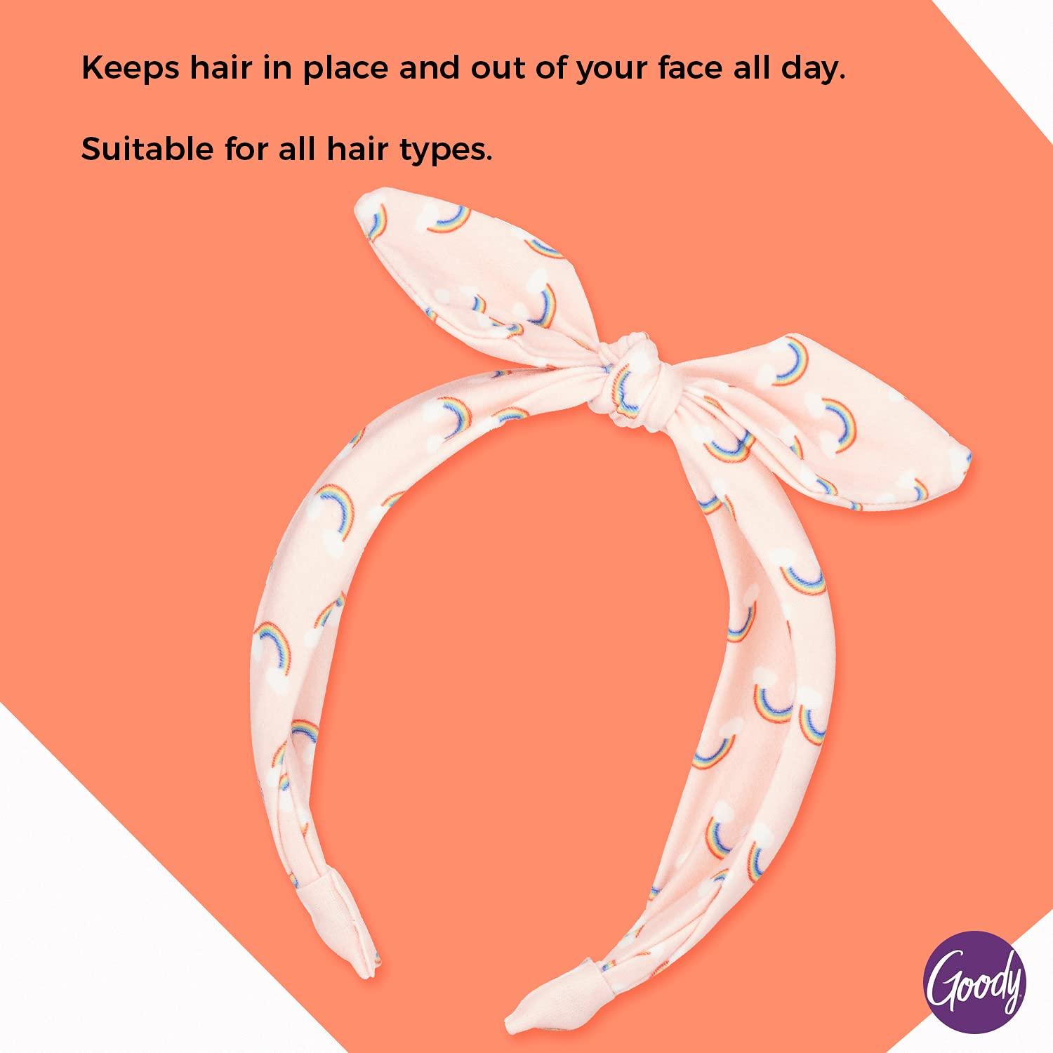 imageGoody Kids Headband  Rainbow Print  Comfort Fit for All Day Wear  For All Hair Types  Hair Accessories