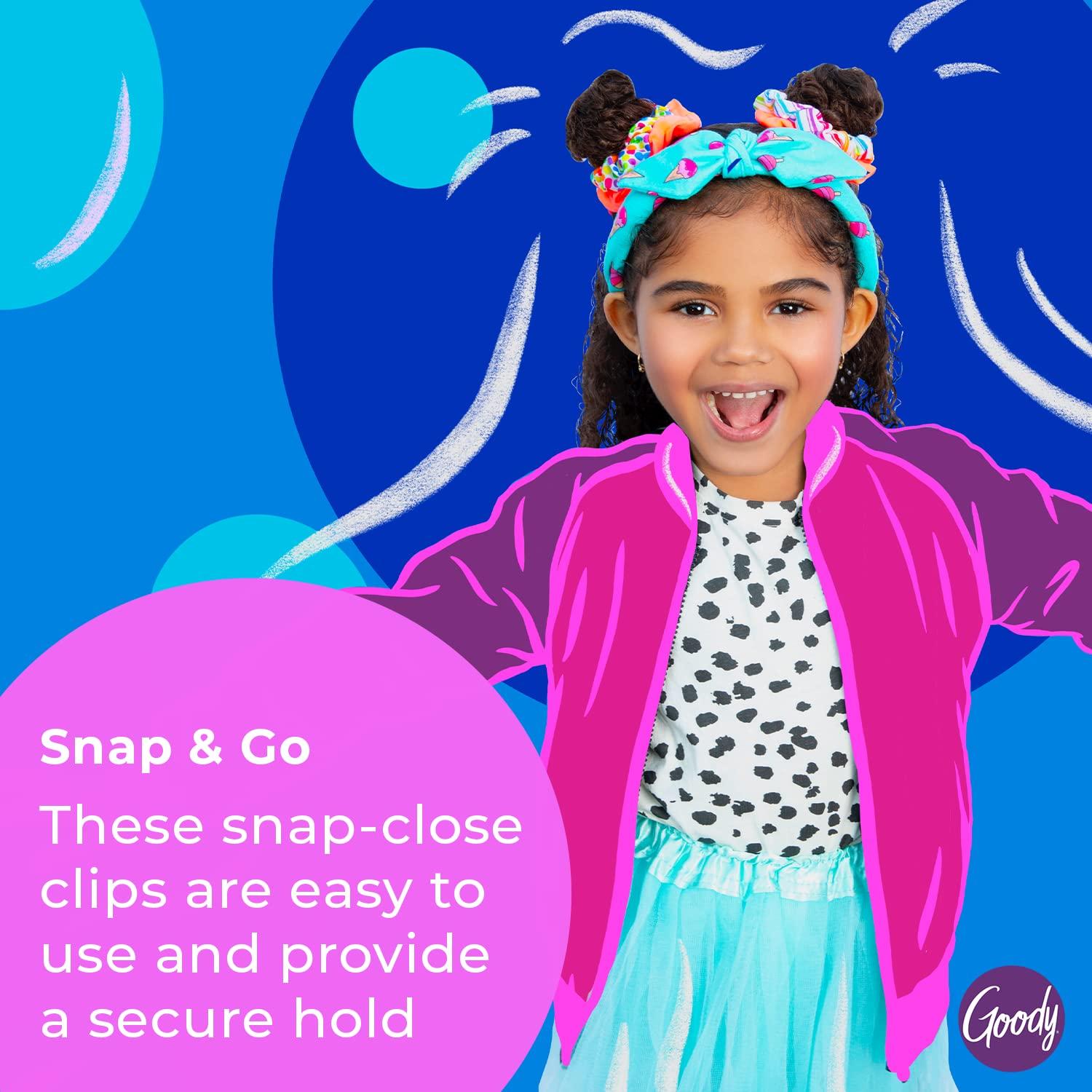 imageGoody Kids Mini Epoxy Contour Snap Clips  8 Count Daisy Charm  Just Snap Into Place  Suitable for All Hair Types  PainFree Hair Accessories for Women and Girls  All Day Comfort