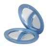 imageGOODY Compact Mirror  Blue DoubleSided EasyGrip Magnifying ampamp Travel Makeup Mirror with 1X ampamp 3X Magnification Lightweight OnTheGo Pocket ampamp Purse Essentials