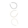 imageGOODY Ouchless ZigZag Womens Headbands  3 Ct Warm Tones DamageFree Hold AllDay Comfort Headbands for Women ampamp Men Everyday Hair Accessories For All Occasions For Thick Hair1 Count Pack of 3