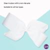imageGoody Kids Large Bow Barette  White  Stay Tight Closure Help Keep Hairs In Place  Hair Accessories