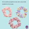 imageGoody Ouchless Hair Scrunchie  3 Count Rainbow ampamp Peach  Secure Styling Accessories for All Hair Types  PainFree and Easy to Use