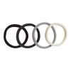 imageGoody Ouchless Sweater Hair Ties 8 Ct Neutral Tones Gentle Secure ampamp DamageFree Elastic Bands for All Occasions No Snag or Pull Styling Accessories for Women ampamp Men For Thick HairBLACK