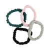 imageGoody Sport Ouchless Thin Scrunchies  4 Ct Gray ampamp Black SportLevel Grip for Workouts SweatWicking No Damage Hair Ties All Hair TypesGreen Pink