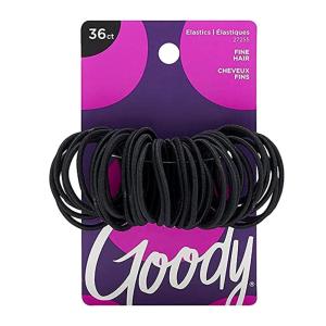 imageGoody Ouchless Hair Elastics Black 36 Count Pack of 1Small Black 36 Ct