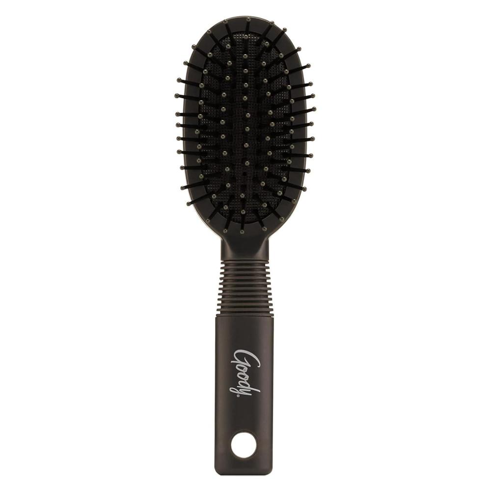 imageGoody Mini Cushion Hair Brush  Oval Travel Hairbrush for All Hair Types Tangles Knots With Ease Without Tears or Breakage  PainFree Hair Accessories for Women Men Boys and GirlsMini Oval Brush