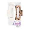 imageGoody SlideProof Rectangular Large Claw Clips  2 Ct Warm Tones Secure Grip Hair Styling Accessories for Women ampamp Men Claw Clips for Thick HairCreamTort Rectangle Claw