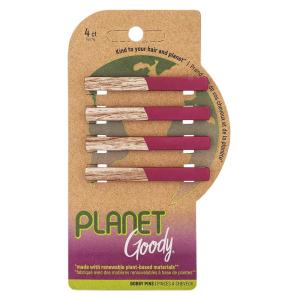 imageGOODY Planet Bobby Pins  4 Count Blue  Slideproof Bobbies to Style With Ease  Hair Accessories for Men Women Boys ampamp Girls  For All Hair Types  Made with Recycled OceanBound PlasticMAROON