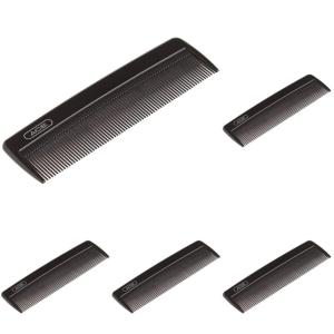 imageGoody Ace Classic Bobby Pocket and Purse Comb  5 Inch Black Durable ampamp Flexible Teeth Suitable for All Hair Types Fine Comb Teeth for Thin to Medium Hair5 Inch Pack of 5