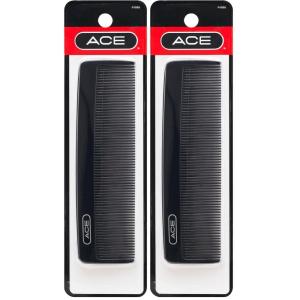 imageGoody Ace Classic Bobby Pocket and Purse Comb  5 Inch Black Durable ampamp Flexible Teeth Suitable for All Hair Types Fine Comb Teeth for Thin to Medium Hair5 Inch Pack of 2
