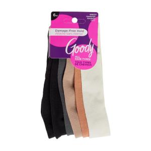 imageGoody Basic Head Wraps  6 Ct Neutral Tones DamageFree Soft Hold Stretchy Head Wraps for Women ampamp Men Secure Grip Bandeau Headwear All Hair TypesAssorted