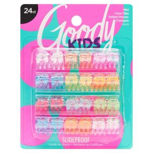 imageGoody Classics Mini Claw Clips  2 Count Pack of 1 Assorted Colors  Great for Easily Pulling Up Your Hair  PainFree Hair Accessories for Women Men Boys and GirlsMini Claw Clips 24 Ct