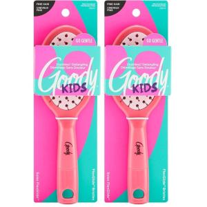 imageGoody Detangle It Oval Hair Brush Detangler with Fine Flexible Bristles Use as a Detangling or Styling Brush Tackles Tangles ampamp Knots All Hair Types BrownGreyAssorted Ouchless Brush
