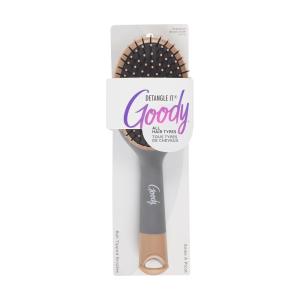 imageGoody Detangle It Oval Hair Brush Detangler with Fine Flexible Bristles Use as a Detangling or Styling Brush Tackles Tangles ampamp Knots All Hair Types BrownGreyBrownGrey