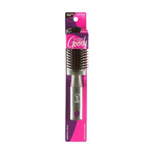 imageGoody Mini Styling Brush with Rubber Base  Detangler Brush For Quick TouchUps Throughout The Day for All Hair Types  PainFree Hair Accessories for Women Men Boys and Girls