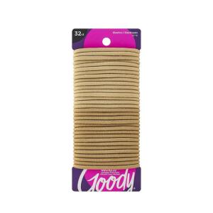 imageGoody Ouchless Elastic Hair Tie  32 Count Blonde  4MM for Medium Hair  Slideproof PainFree Hair Accessories for Men Women Boys and Girls  Perfect for Long Lasting Braids Ponytails and More