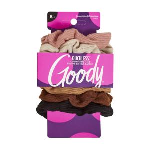 imageGoody Ouchless Jersey Scrunchies  8 Ct Assorted Neon Rainbow Tones DamageFree Dentless ampamp Secure Hold Hair Ties Gentle Hair Accessories for Women ampamp Men All Day Comfort All Hair TypesNeutral