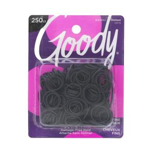 imageGoody Ouchless Polyband Hair Ties  250 Ct Clear Latex Hair Bands for Womens Hair Easy Glide UltraStrong Hold Hair Accessories for Women ampamp Men Secure Hold Ridge Design All Hair TypesBlack