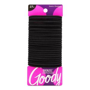 imageGoody Ouchless Womens Elastic Hair Ties  27 Count Black  4MM for Medium Hair  LongLasting Braids Ponytails and More  PainFree Hair Accessories Packaging May VaryBlack