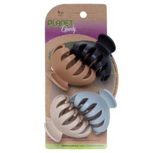 imageGoody Planet Spider Claw Clip 4 Count Assorted Neutral Colors Medium to Long Hair Longlasting ampamp NonSlip PainFree Styling Accessories for Women Men Boys ampamp Girls All Hair TypesSpider Claw Clip 4 Ct Neutral