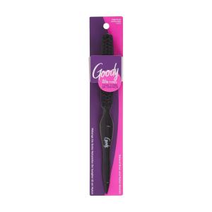 imageGoody Shine On Boar Edge Brush Boar Bristle with Long Sectioning Tail Smoothens FlyAways Use as a Styling Brush All Hair Types Textures ampamp Styles BlackHair Brush