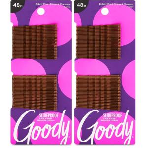 imageGoody SlideProof Bobby Pin 50 Ct Assorted Brunette Colors Ouchless Bobby Pins for Hair Styling Lock In Style Comfortable PainFree Accessories for Women ampamp Men All Hair TypesBrunette