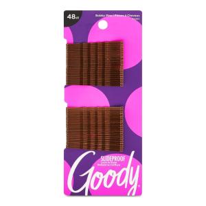 imageGoody SlideProof Bobby Pin 50 Ct Assorted Brunette Colors Ouchless Bobby Pins for Hair Styling Lock In Style Comfortable PainFree Accessories for Women ampamp Men All Hair TypesBrown