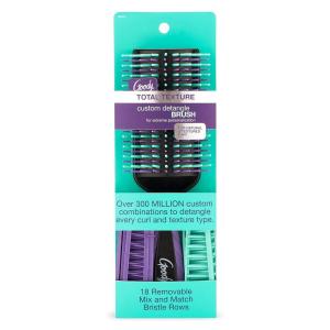 imageGoody Total Texture Customizable Brush  Detangller Brush with 18 Mix and Match Removable Bristle Rows for Extreme Personalization  Thick and Thin Bristles For All Hair Types