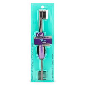 imageGoody Total Texture Edge Brush  Flexible Nylon Bristles for Precise Styling  Wide and Fine Tooth Combs for a 3in1 Hair Accessories for Women and Girls  NonSlip Grip