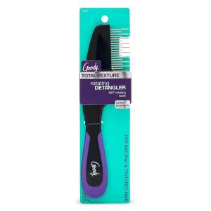 imageGoody Total Texture Rotating Detangler Brush  Glides Through All Textures Coils and Curls While Being Gentle on Scalp  Wet or Dry Hair  Hair Accessories for Women and Girls  NonSlip Grip