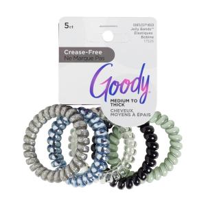 imageGoody Trend Ponytailers Elastic Hair Coils  3 Count Glitter  Assorted  For Medium to Thick Hair  Hair Accessories for Women and Girls  Perfect for LongLasting Braids Ponytails and MoreAssorted 5 Ct
