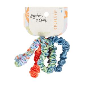 imageGoody X Sophia Yeshi Hair Ties Ouchless Satin Scrunchies Damage Free Scrunchies Thin ampamp FrizzFree Hold Gentle Styling Accessories for Women Men ampamp Family All Hair Types Multicolor 4 Ct