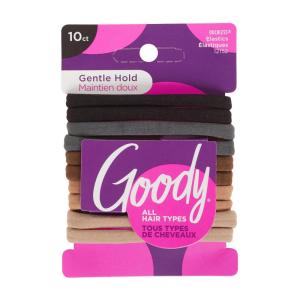 imageGoody Ouchless Seamless Hair Elastics 10 Ct Neutral Tones DamageFree Gentle Hold Ties No Snag or Pull For All Occasions Chic Styling Accessories for Women ampamp Men All Hair TypesNeutrals