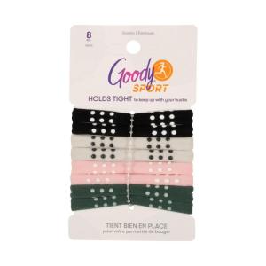 imageGoody Sport Ouchless Seamless Hair Elastics 8 Ct Gray ampamp Black SportLevel Silicone Grip for Active Lifestyles DamageFree Wear Ties Styling Accessories for Women ampamp Men All Hair TypesGreen Pink