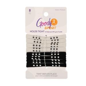 imageGoody Sport Ouchless Seamless Hair Elastics 8 Ct Gray ampamp Black SportLevel Silicone Grip for Active Lifestyles DamageFree Wear Ties Styling Accessories for Women ampamp Men All Hair TypesGray Black