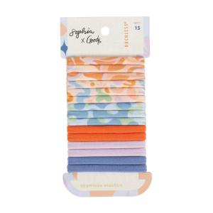imageGoody X Sophia Yeshi Ouchless Hair Ties Seamless Elastic Bands Secure ampamp Damage Free Hold No Snag or Pull Gentle Styling Accessories for Women ampamp Men All Hair Types Bold Prints ampamp Colors  15 Ct