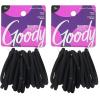 imageGoody Super Stretch Thick Hair Black Elastics 15CT15 Count Pack of 2