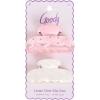 imageGoody Luxe Midi Pink Bow and White Claw Clips NoSlip Grip Hair Clips for All Hair Types 2 ct